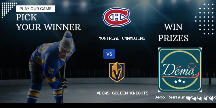 28 November Montreal Canadiens Vs Vegas Golden Knights