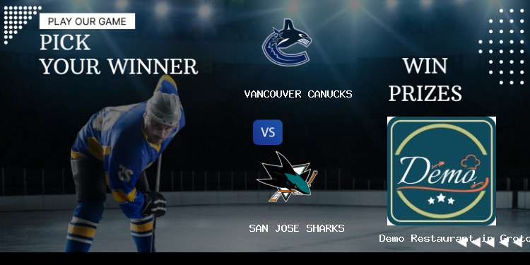 28 November Vancouver Canucks Vs San Jose Sharks
